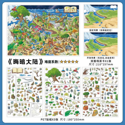 InfeelMe｜本日営業中 第50弾｜海岸王国・薄暗い大陸 2.5Dシーンステッカー
